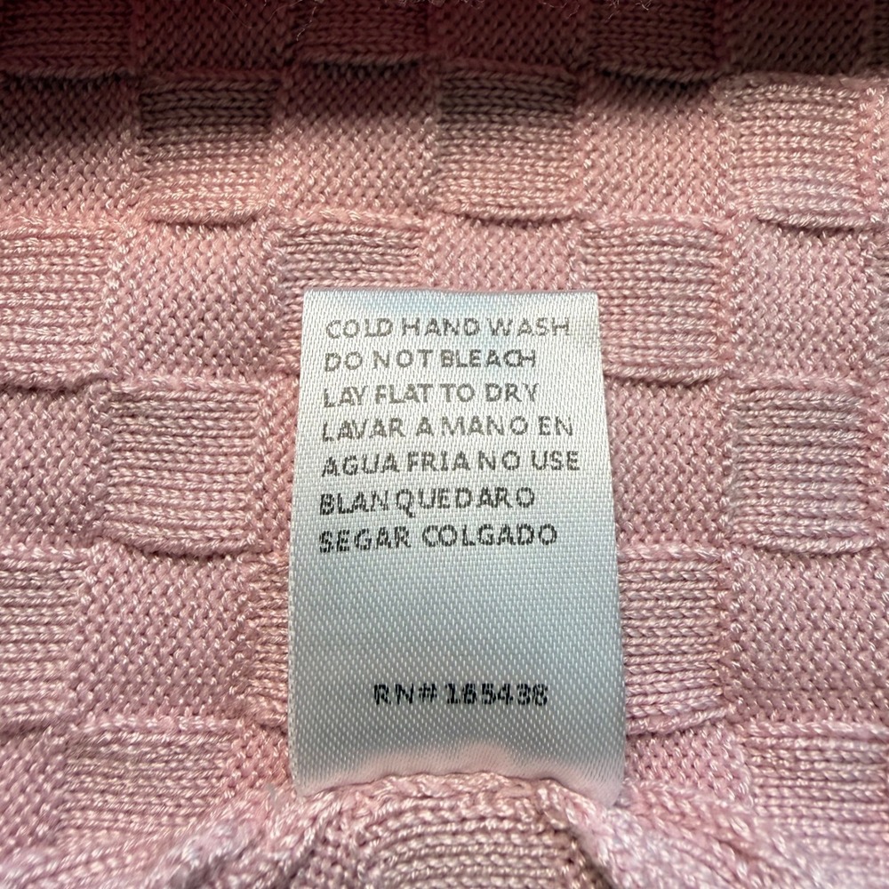 AEMI + CO Pink Checkered Knit Sweater Tank Top NWT Small coquette y2k - Picture 5 of 6